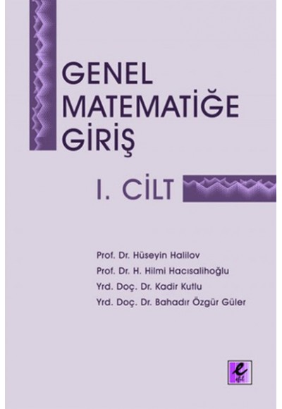 Genel Matematiğe Giriş I.Cilt