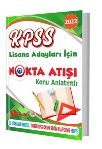 Dahi Adam 2022 KPSS Genel Yetenek Genel Kültür Nokta Atışı Konu Anlatımlı Tek Kitap