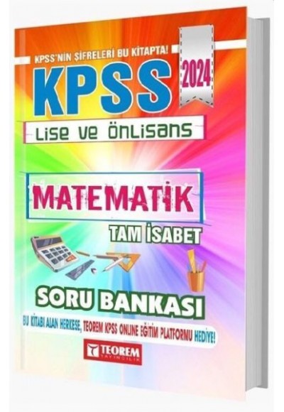 Teorem Yayınları 2024 KPSS Lise Ön Lisans Matematik Tam İsabet Soru Bankası