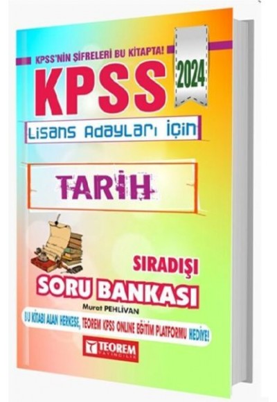 Teorem Yayınları 2024 KPSS Tarih Sıradışı Soru Bankası