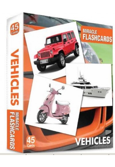 Vehicles Miracle Flashcards (45 Cards)