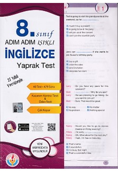 Adım Adım Işıklı 8. Sınıf İngilizce Yaprak Test