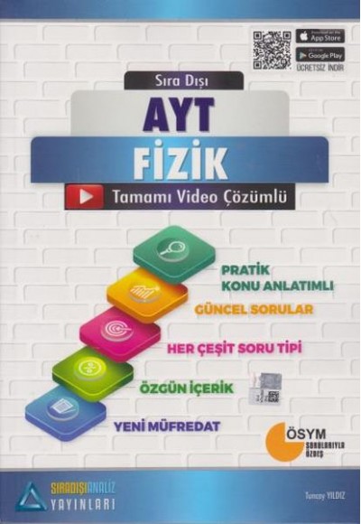 Sıradışı Analiz AYT Fizik Konu Özetli Tamamı Çözümlü Soru Bankası (Yeni)