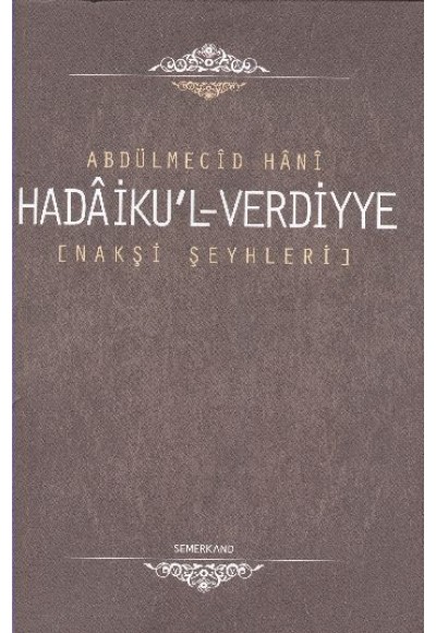 Hadaiku'l-Verdiyye / Nakşi Şeyhleri