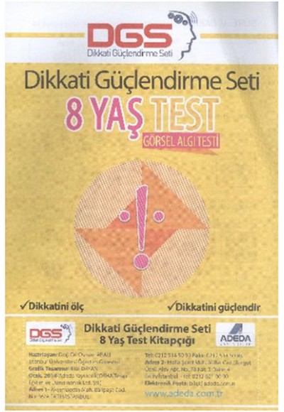 Dikkati Güçlendirme Seti 8 Yaş Test