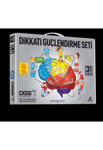 Dikkati Güçlendirme Seti Ana Sınıfı 3 Yaş (3 Kitap Karton Kutu Set)