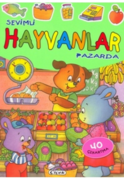 Sevimli Hayvanlar Pazarda - 40 Çıkartma