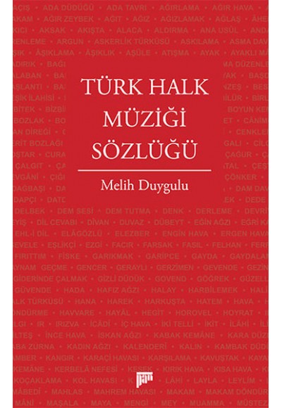 Türk Halk Müziği Sözlüğü