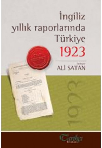 İngiliz Yıllık Raporlarında Türkiye 1923