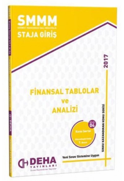 SMMM Staja Giriş Finansal Tablolar ve Analizi Konu Serisi STJ-K 04