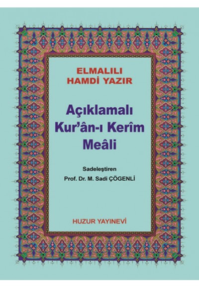 Açıklamalı Kuran ı Kerim Meali Çanta Boy Metinsiz - Karton Kapak