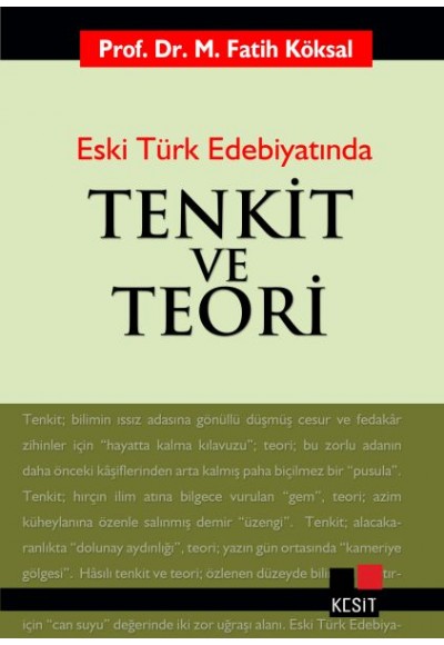 Eski Türk Edebiyatında Tenkit ve Teori