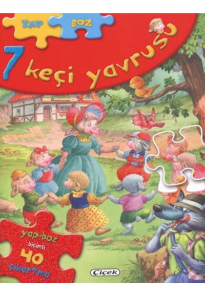 7 Keçi Yavrusu Yap-Boz Çıkartmalı Masallar 1