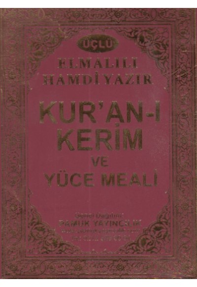 Kur'an-ı Kerim ve Yüce Meali Çanta Boy (Üçllü 011)