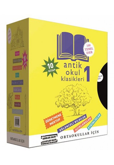 Antik Okul Klasikleri Set 1 - 10 Kitap Takım