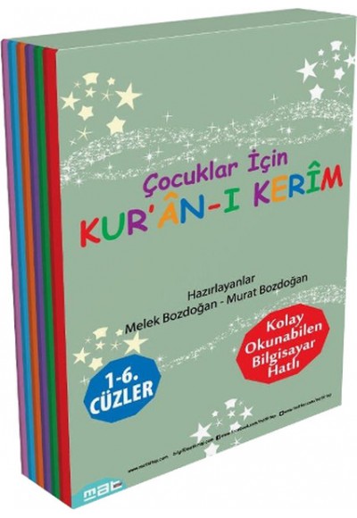 Çocuklar İçin Kur’an-ı Kerim 1- 6. Cüzler (6 Kitaplık Set)