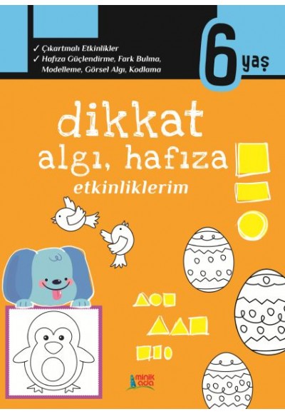 Dikkat Algı, Hafıza Etkinliklerim - 6 yaş