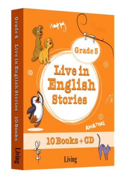 Grade 5 - Live in English Stories (10 Books CD)