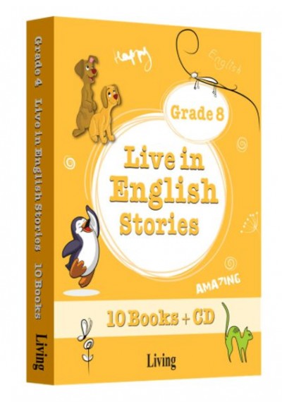 Grade 8 - Live in English Stories (10 Books CD)