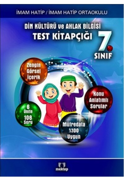 7. Sınıf Din Kültürü ve Ahlak Bilgisi Test Kitabı