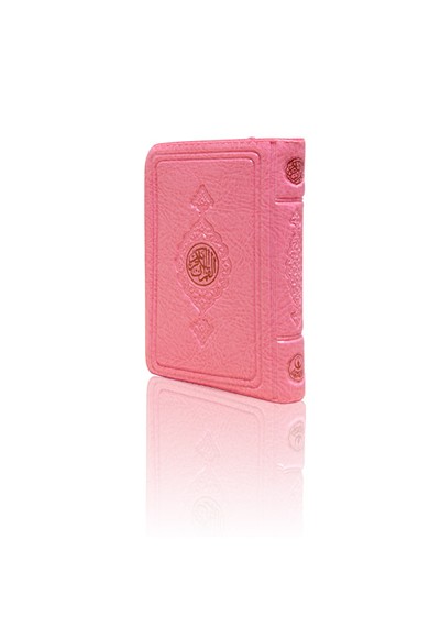Büyük Cep Boy Kur'an-ı Kerim (Pembe Renk, Kılıflı, Mühürlü)