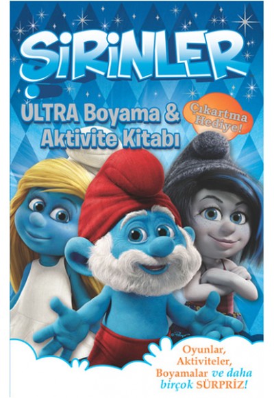 Şirinler - Ultra Boyama ve Aktive Kitabı