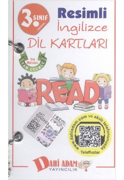 Dahi Adam 3. Sınıf Resimli İngilizce Dil Kartları