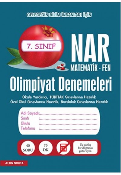 Altın Nokta 7. Sınıf Nar Olimpiyat Denemeleri