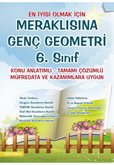 Altın Nokta Meraklısına Genç Geometri 6. Sınıflar İçin Konu Anlatımlı Tamamı Çözümlü