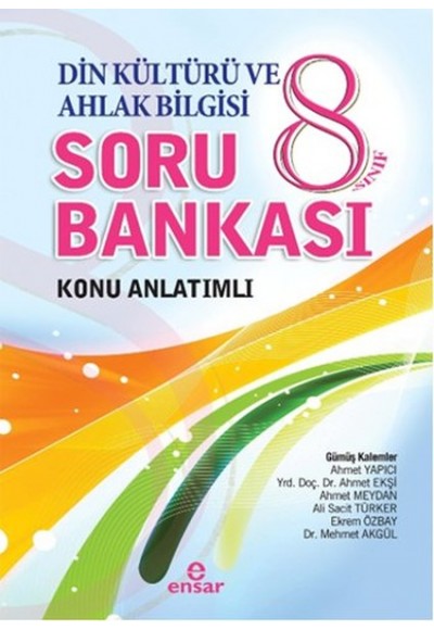 8. Sınıf Din Kültürü ve Ahlak Bilgisi Soru Bankası Konu Anlatımlı