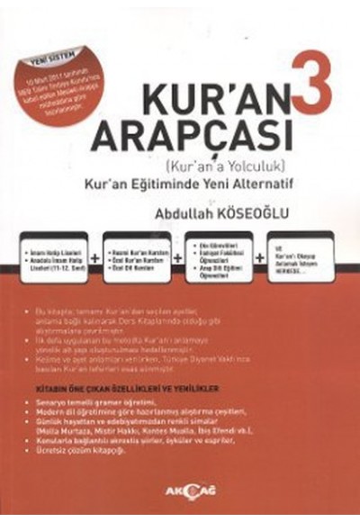 Kur'an Arapçası 3. Kitap + Çözüm Kitabı
