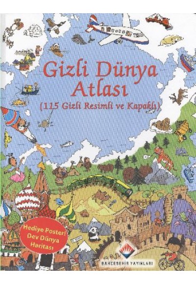 Gizli Dünya Atlası (115 Gizli Resimli ve Kapaklı)