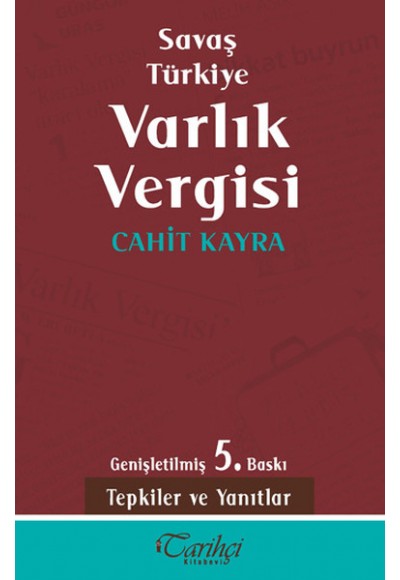 Savaş Türkiye Varlık Vergisi
