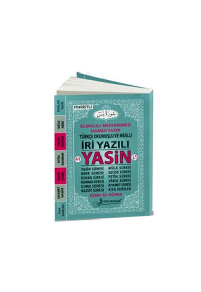 41 Yasin Türkçe Okunuşlu ve Mealli İri Yazılı Fihristli Cep Boy F024
