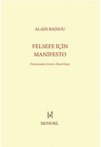 Felsefe İçin Manifesto