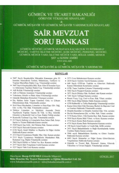 Beka Sair Mevzuat Soru Bankası (Yeni)