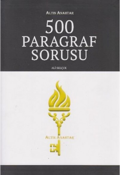 Altın Anahtar 500 Paragraf Sorusu