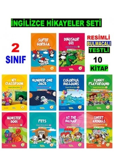 2. Sınıf İngilizce Hikayeler Seti (10 Kitap)