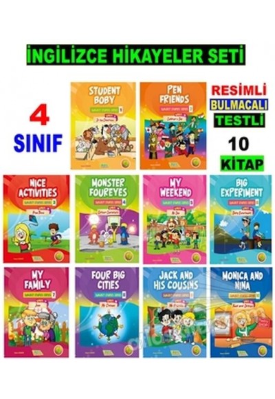 4. Sınıf İngilizce Hikayeler Seti (10 Kitap)