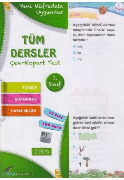 Bilgili 1. Sınıf Tüm Dersler Yaprak Test