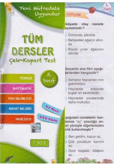 Bilgili 3. Sınıf Tüm Dersler Yaprak Test