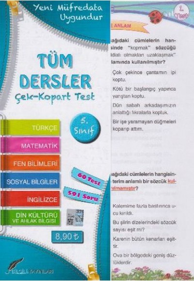 Bilgili 5. Sınıf Tüm Dersler Yaprak Test