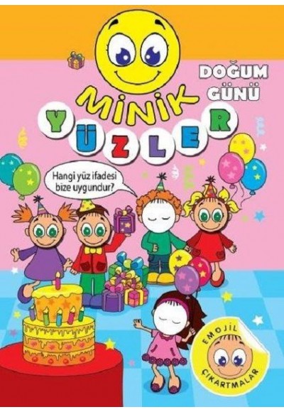 Minik Yüzler - Doğum Günü - Emojilerle Çıkartmalar