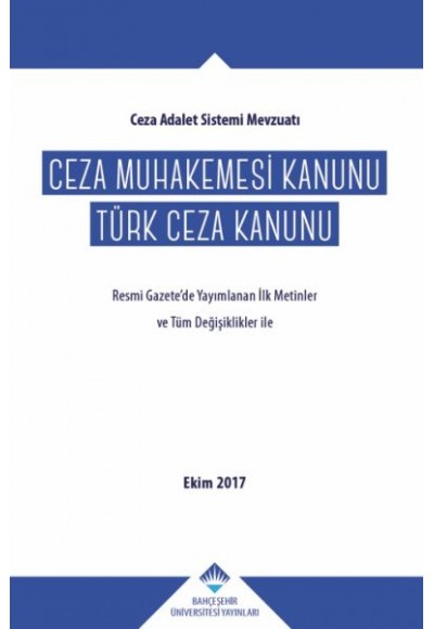 Ceza Muhakemesi Kanunu / Türk Ceza Kanunu (Ciltli)