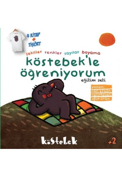 Köstebek'le Öğreniyorum Seti (4 Kitap+Tişört)