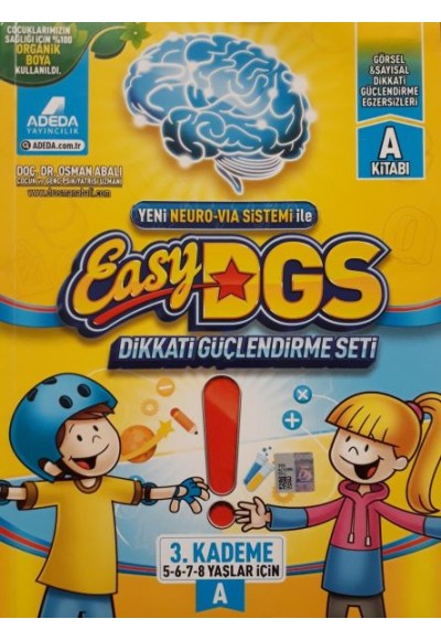 EASY Dikkati Güçlendirme Seti 5-8 yaş A Kitapçığı
