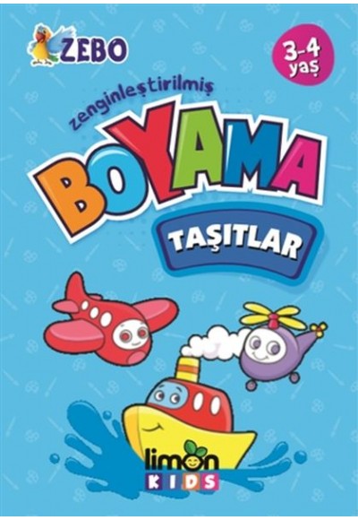 Zenginleştirilmiş Boyama - Taşıtlar 3-4 Yaş