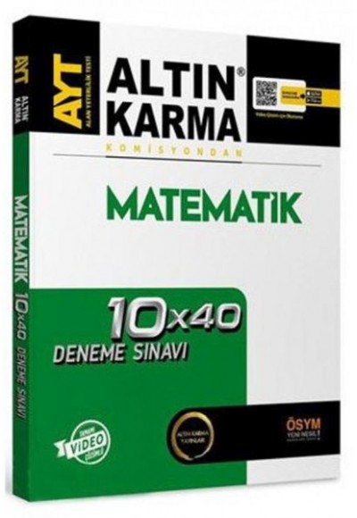 Altın Karma AYT Matematik 10 x 40 Deneme Sınavı