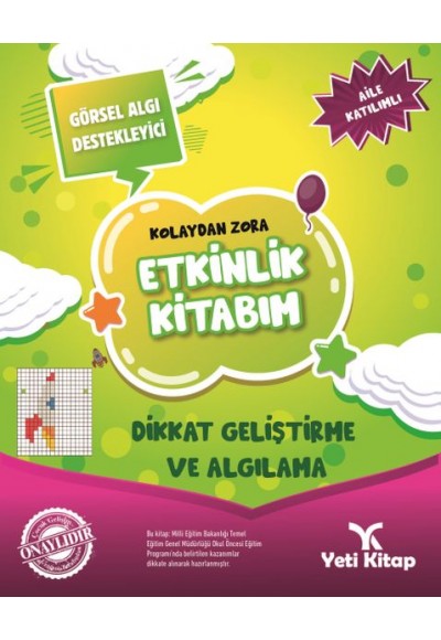 Kolaydan Zora Etkinlik Kitabım - Dikkat Geliştirme ve Algılama