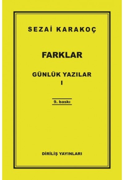 Günlük Yazılar 1 - Farklar